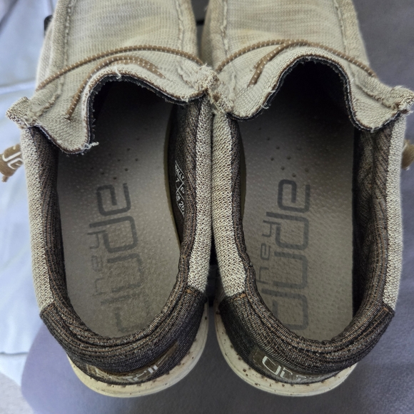 Hey Dude Beige and Brown Casual Slip-Ons - Picture 4 of 6